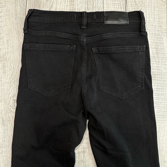 Madewell Road Tripper Black Denim Stretch Jean WMNS 25 Skinny Mid Rise #G7392 - Picture 4 of 9